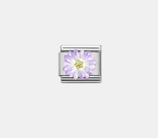 Links Symbols Purple flower sølv