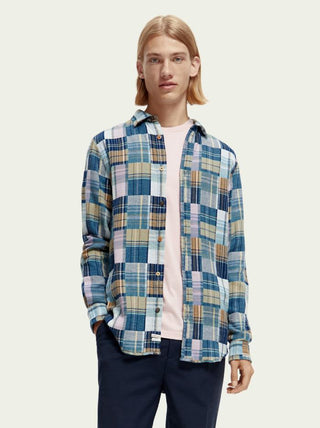 Regular-Fit Checked Flannel Shirt