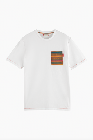 Regular fit woven pocket T-shirt | Scotch & Soda | Milieustore.no