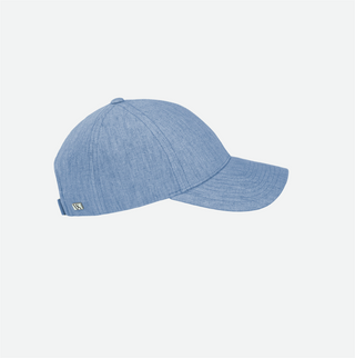 Azure blue linen | Varisty headwear | Milieustore.no