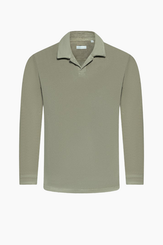 M terry polo long sleeve | Cermino | Milieustore.no