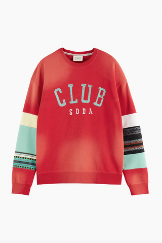 Relaxed fit club applique sweatshirt | Scotch & Soda | Milieustore.no