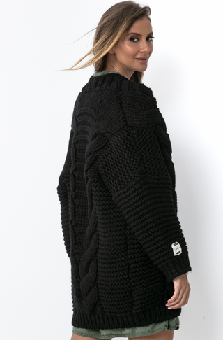 Fobya | Wool chunky knit cardigan | Milieustore.no