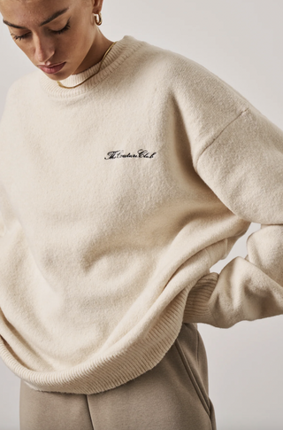 Genser fra The Couture Club | script knitted crew | Milieustore.no
