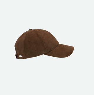 Macchiato brown alcantara | Varisty headwear | Milieustore.no